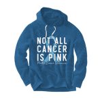 Men's Prostate Cancer Awareness Ribbon Waffle Casual Hoodie