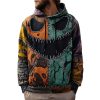 Men’s Vintage Casual Halloween Horror Art Hoodie