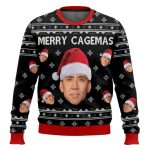 Merry Cagemas Nicolas Cage Christmas Ugly Sweater