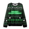 Merry Glitchmas The Matrix Ugly Christmas Sweater