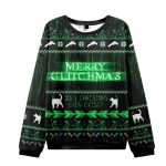 Merry Glitchmas The Matrix Ugly Christmas Sweater