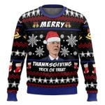 Merry Thanksgiving Biden Ugly Christmas Sweater