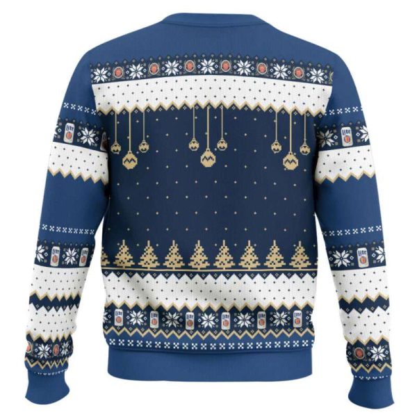 Miller Lite It’s The Most Wonderful Time For A Beer Ugly Christmas Sweater