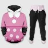 Minnie Mouse Pink Polka Dot Cosplay Hoodies Joggers