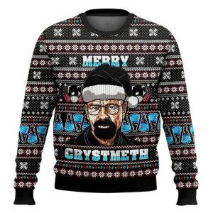 Breaking Bad Walter White Merry Crystmeth Ugly Christmas Sweater