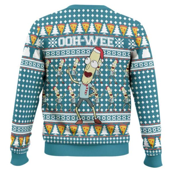 Mr Poopybutthole Ohh Wee Rick n Morty Ugly Christmas Sweater