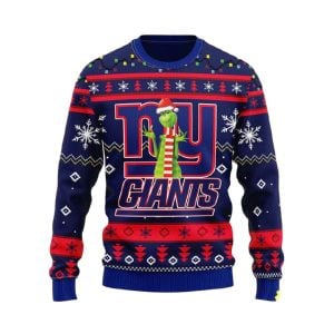 Giants Funny Grnch Ugly Christmas Sweater