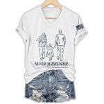 Never Surrender RIP Charlie Kirk Shirt