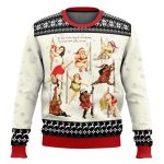 Nine Ladies Dancing Sexy Christmas Funny Ugly Christmas Sweater