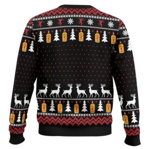 Grnch I Will Drink Fireball Everywhere Ugly Christmas Sweater1