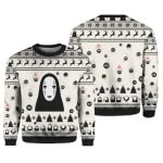 No Face White Christmas Gift Ugly Christmas Sweater