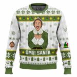 OMG Santa Buddy The Elf Ugly Christmas Sweater