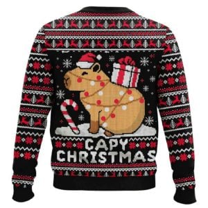 Capy Christmas Ugly Christmas Sweater1