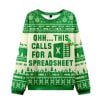 Ohh This Calls for a Spreadsheet Ugly Christmas Knit Sweater