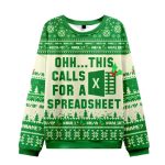 Ohh This Calls for a Spreadsheet Ugly Christmas Knit Sweater