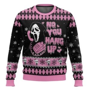 No You Hang Up Ghostface Ugly Christmas Sweater