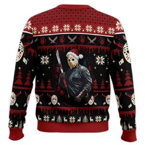 Jason Voorhees Firday The 13th Ugly Christmas Sweater1