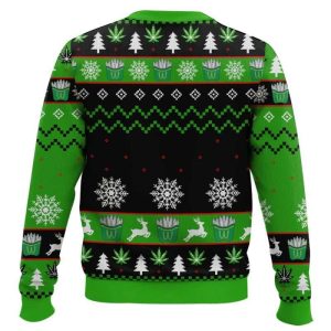 Marijuana Im Smokin It Christmas Ugly Sweater1