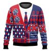 Pabst Blue Ribbon Tie Ugly Christmas Sweater