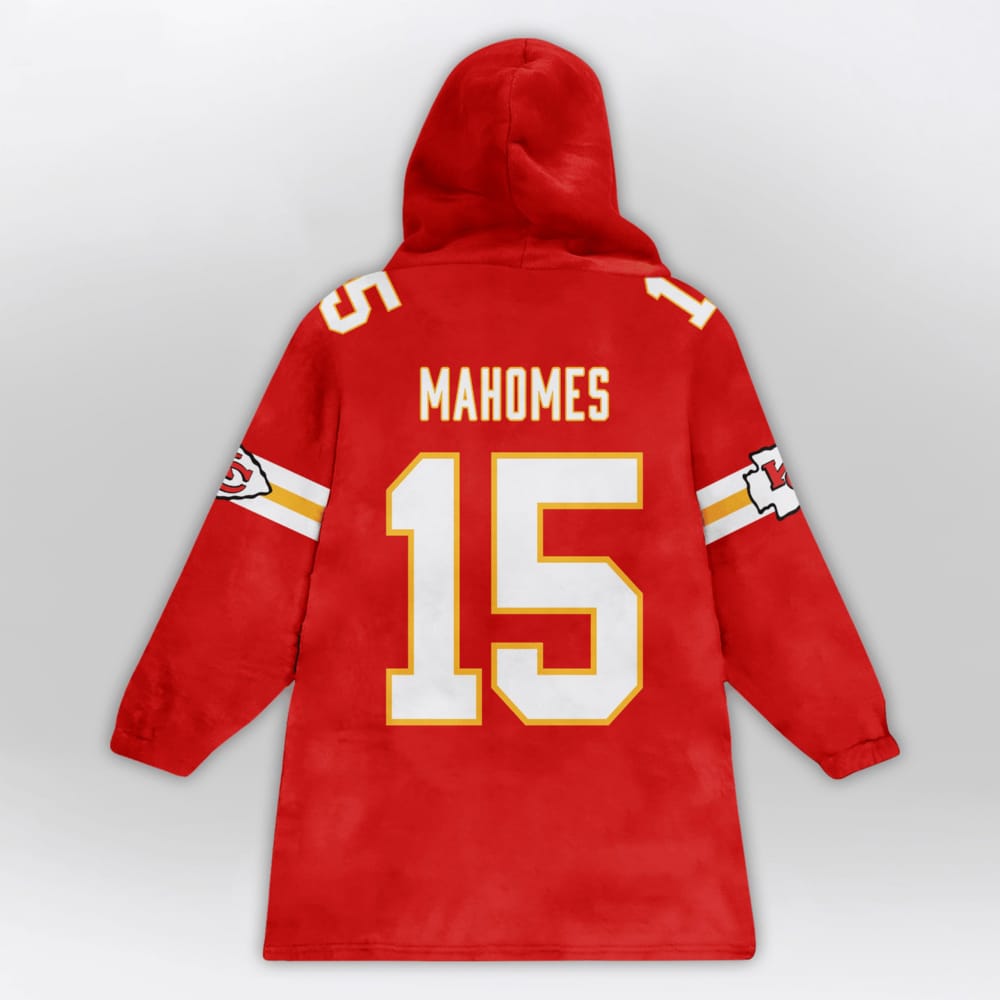 Patrick Mahomes 15 Captain Chiefs Blanket Hoodie Patrick Mahomes 15 Captain Chiefs Blanket Hoodie