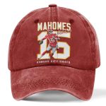 Patrick Mahomes 15 Kansas City Washed Cap