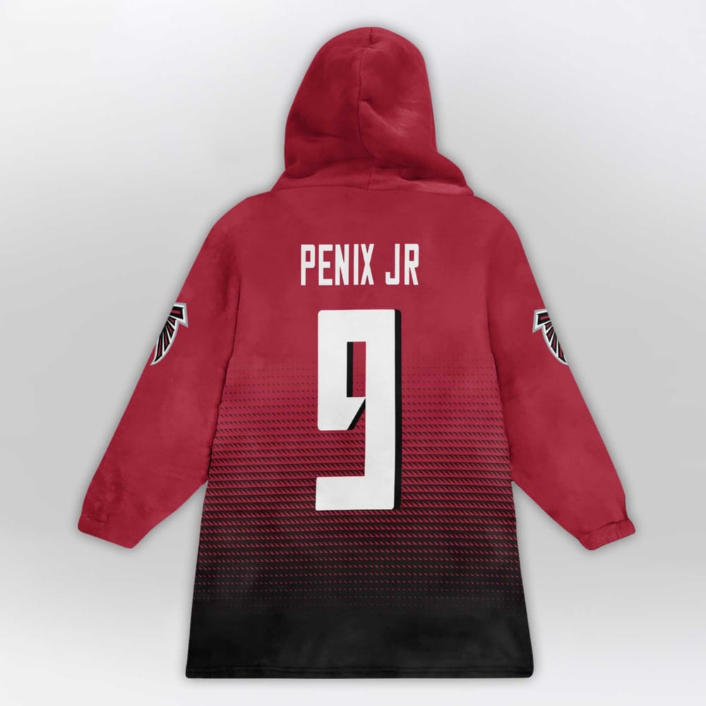 Penix JR 9 Atlanta Football Unisex Blanket Hoodie Penix JR 9 Atlanta Football Unisex Blanket Hoodie