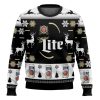 Personalized Black Miller Lite Ugly Christmas Sweater