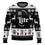 Personalized Black Miller Lite Ugly Christmas Sweater