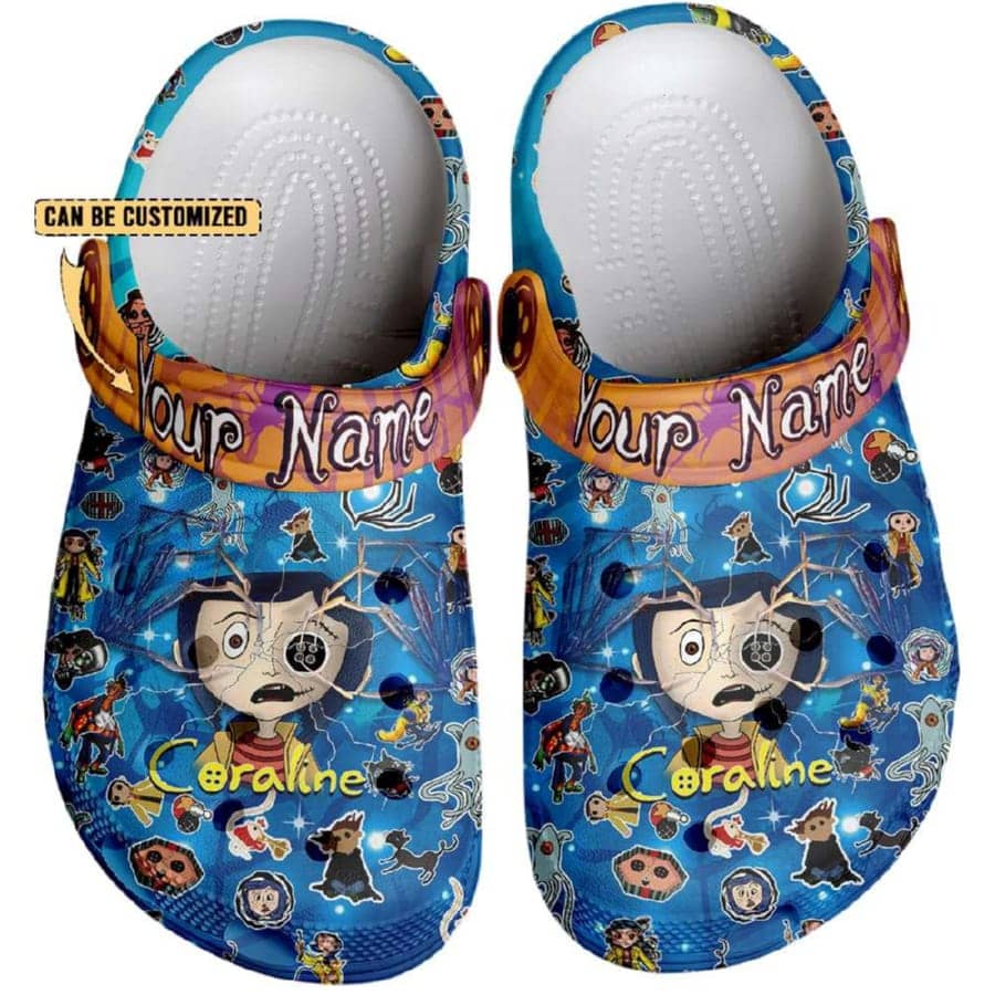Personalized Coraline x Halloween Crocs Clogs3 Personalized Coraline x Halloween Crocs Clogs