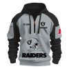 Personalized Raiders Est 1960 Quarter Zip Hoodie