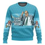 Matt Foley Livin' In A Van Down By The River Ugly Christmas Sweater