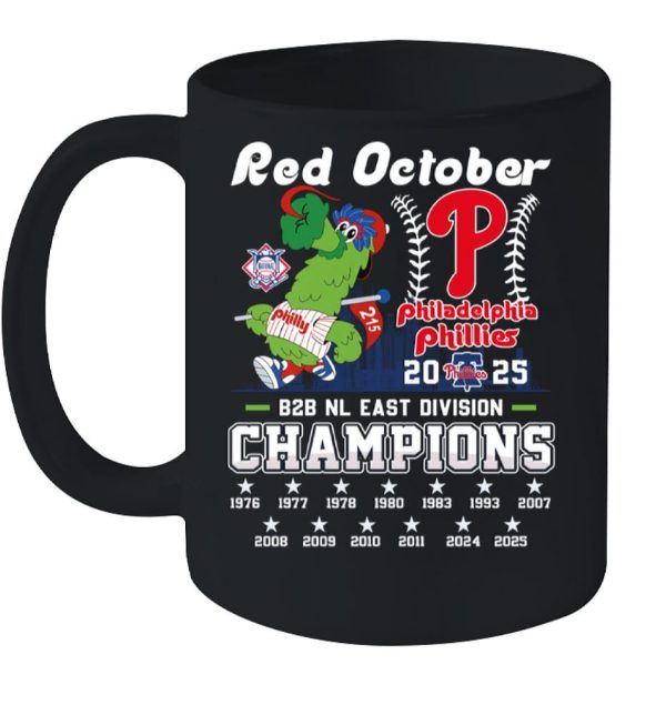 Phillies 2025 B2N NL East Champions Mug