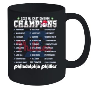Phillies 2025 B2N NL East Champions Mug2