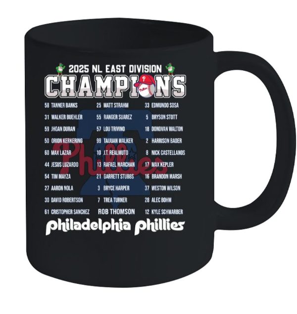 Phillies 2025 B2N NL East Champions Mug