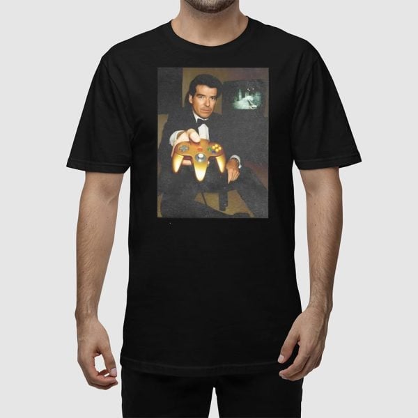 Pierce Brosnan Your Turn Golden Controller Shirt