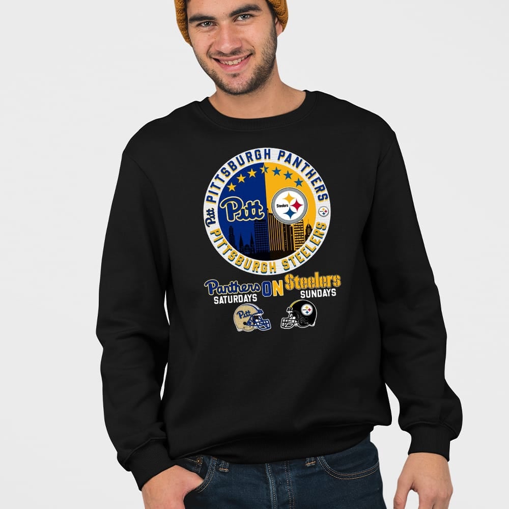 Pitt On Saturdays Steelers On Sundays Shirt Pitt On Saturdays Steelers On Sundays Shirt