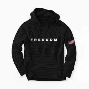 Charlie Kirk Freedom Waffle Hoodie