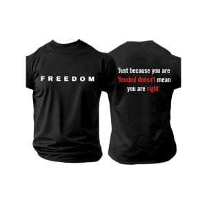 Charlie Kirk Freedom Just Because You Are Offended Doesnt Mean Two Sided Shirt2