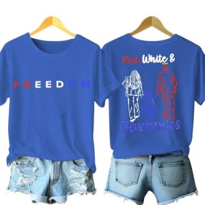 Charlie Kirk Freedom Red White And Blueberries Two Sided Shirt3