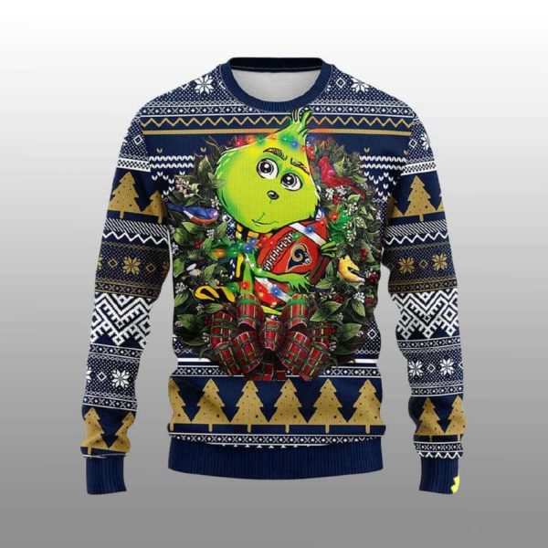 Rams Grnch Hug Ugly Christmas Sweater