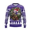 Ravens Wreath Texans Ugly Christmas Sweater