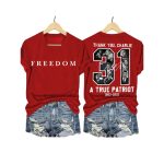 Red Freedom Thank You Charlie Kirk Two-Sided Shirt