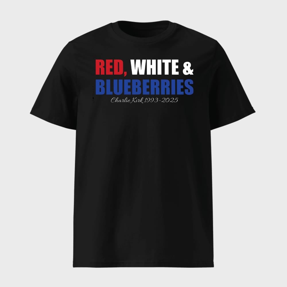 Red White and Blueberries Charlie Kirk Shirt 1 Charlie Kirk Red White And Blueberries Shirt