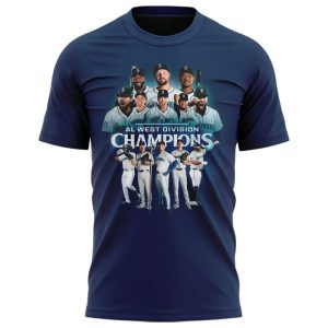 Mariners 2025 AL West Division Champions Shirt2