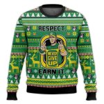 Respect Earn It Never Give Up John Cena Ugly Christmas Sweater