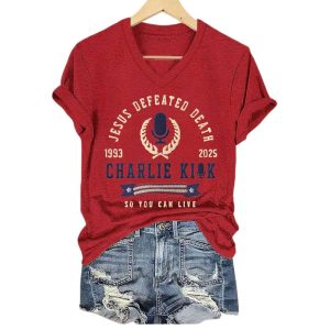 Jesus Defeated Death So You Can Live RIP Charlie Kirk Tee1
