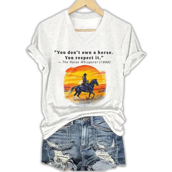 Robert Redford You Don’t Own A Horse You Respect It The Horse Whisperer 1998 Shirt