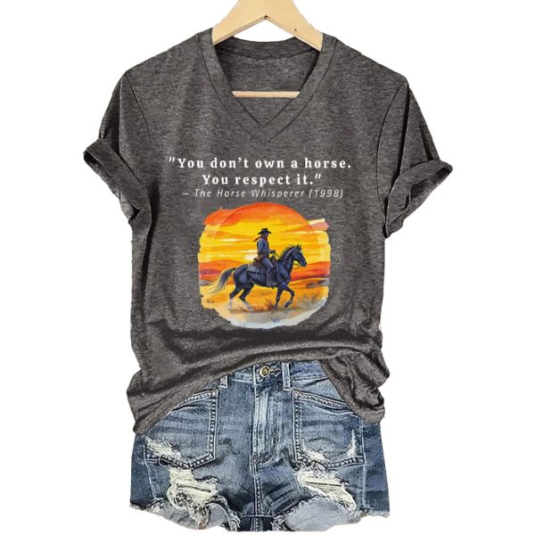 Robert Redford You Don’t Own A Horse You Respect It The Horse Whisperer 1998 Shirt