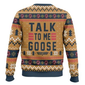 Talk to me Goose Top Gun Ugly Christmas Sweater 1 Talk to me Goose Top Gun Ugly Christmas Sweater1