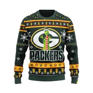 Packers Funny Grnch Ugly Christmas Sweater